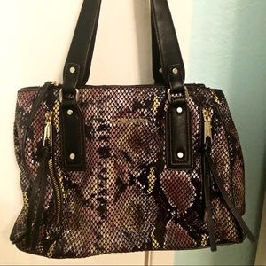 Liz Claiborne snakeskin print purse